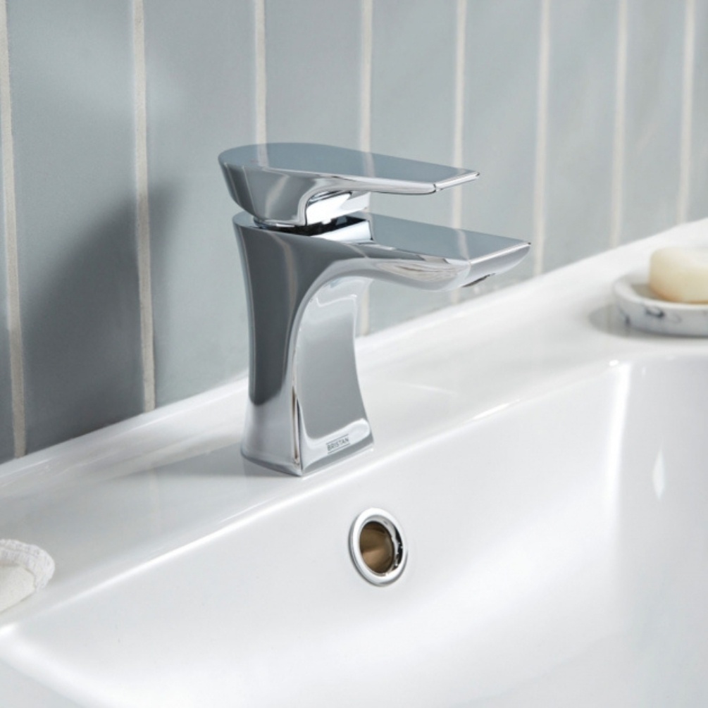 Lifestyle image of the Bristan Hourglass Chrome Basin Mixer Tap & Click-Clack Waste